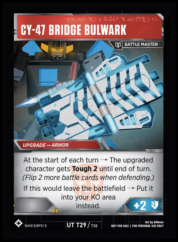 Soundbarrier // Grudging Foot Soldier Support armor mode