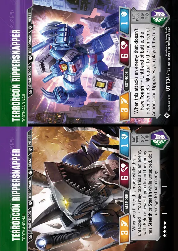 Terrorcon Rippersnapper // Tooth and Nail alt/bot modes