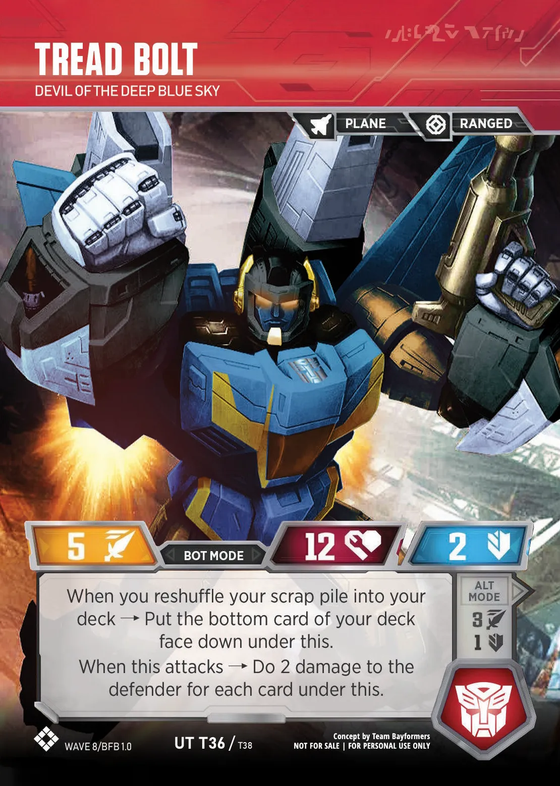 Tread Bolt // Devil of the Deep Blue Sky bot mode