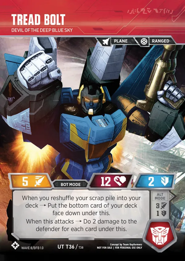Tread Bolt // Devil of the Deep Blue Sky bot mode