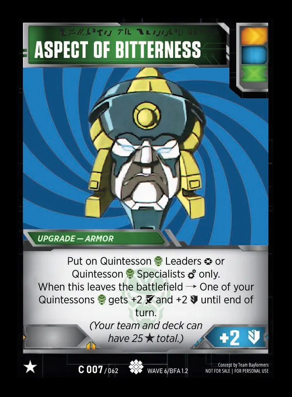 Aspect of Bitterness