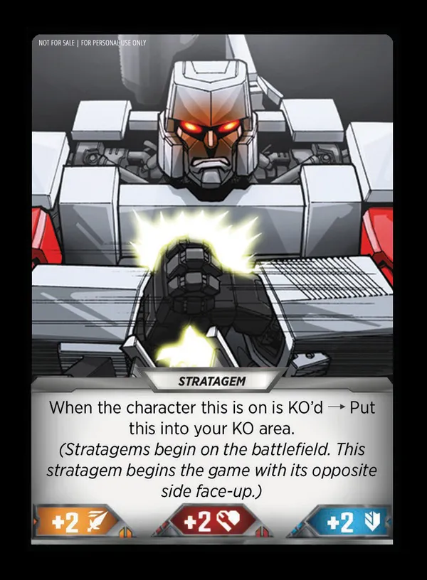 Brutal Conditioning // Melee Characters card back