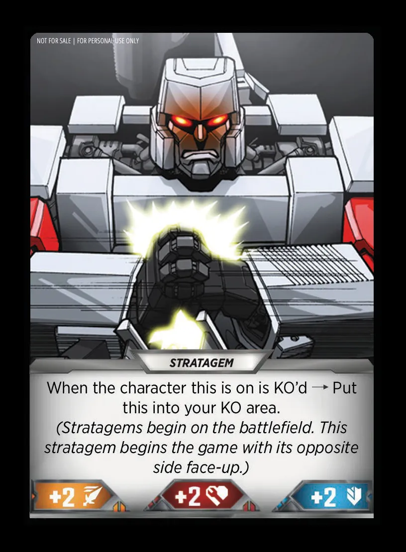 Brutal Conditioning // Melee Characters card back