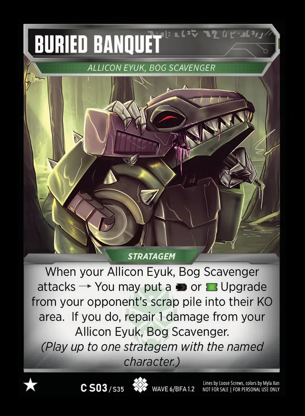 Buried Banquet // Allicon Eyuk, Bog Scavenger card face
