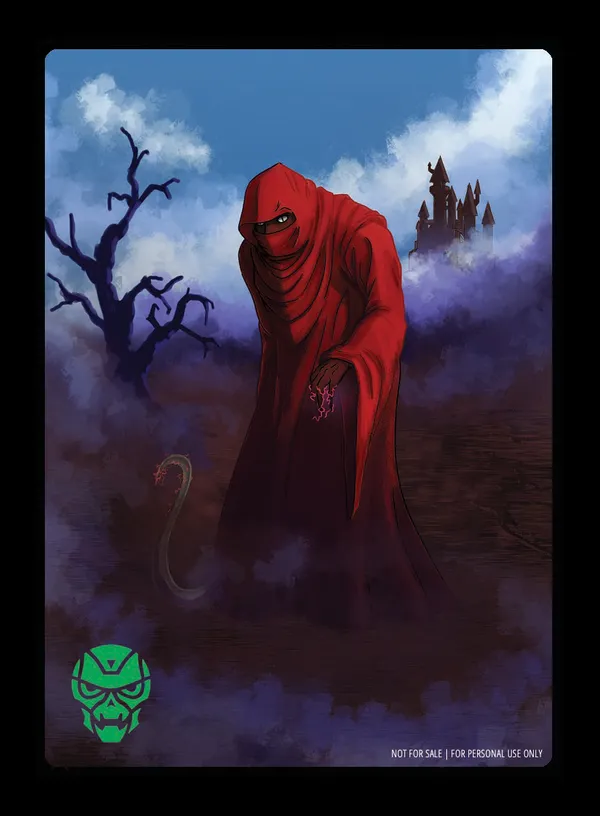 Forbidden Sorcery // Red Wizard, Ruler of Menonia card back