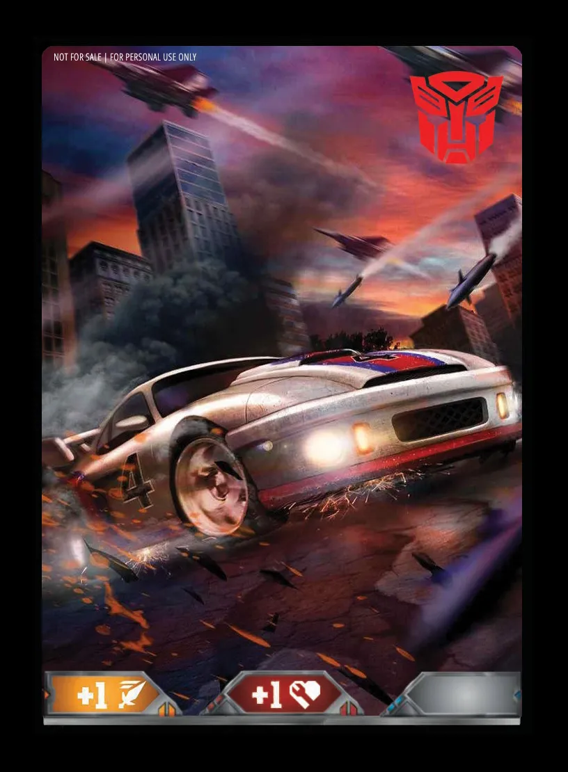 Hit Me With That Beat // Autobot Jazz, Special Ops card back