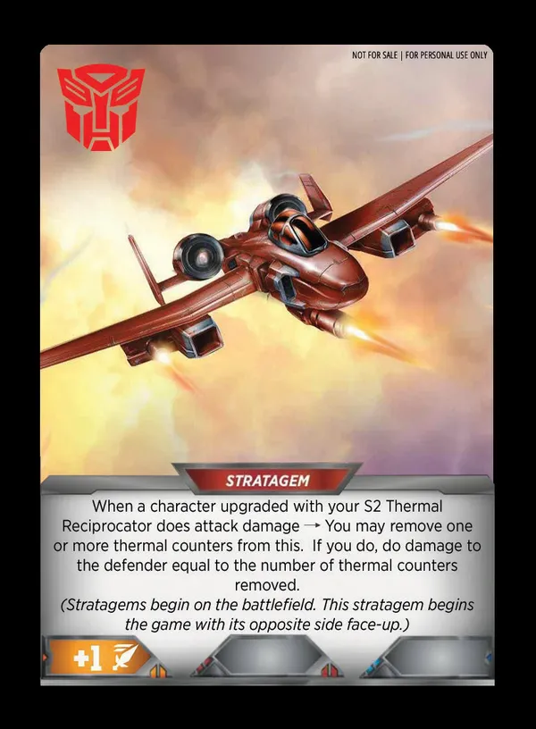 Thermal Reciprocation // Autobot Powerglide, Haughty Show-Off card back