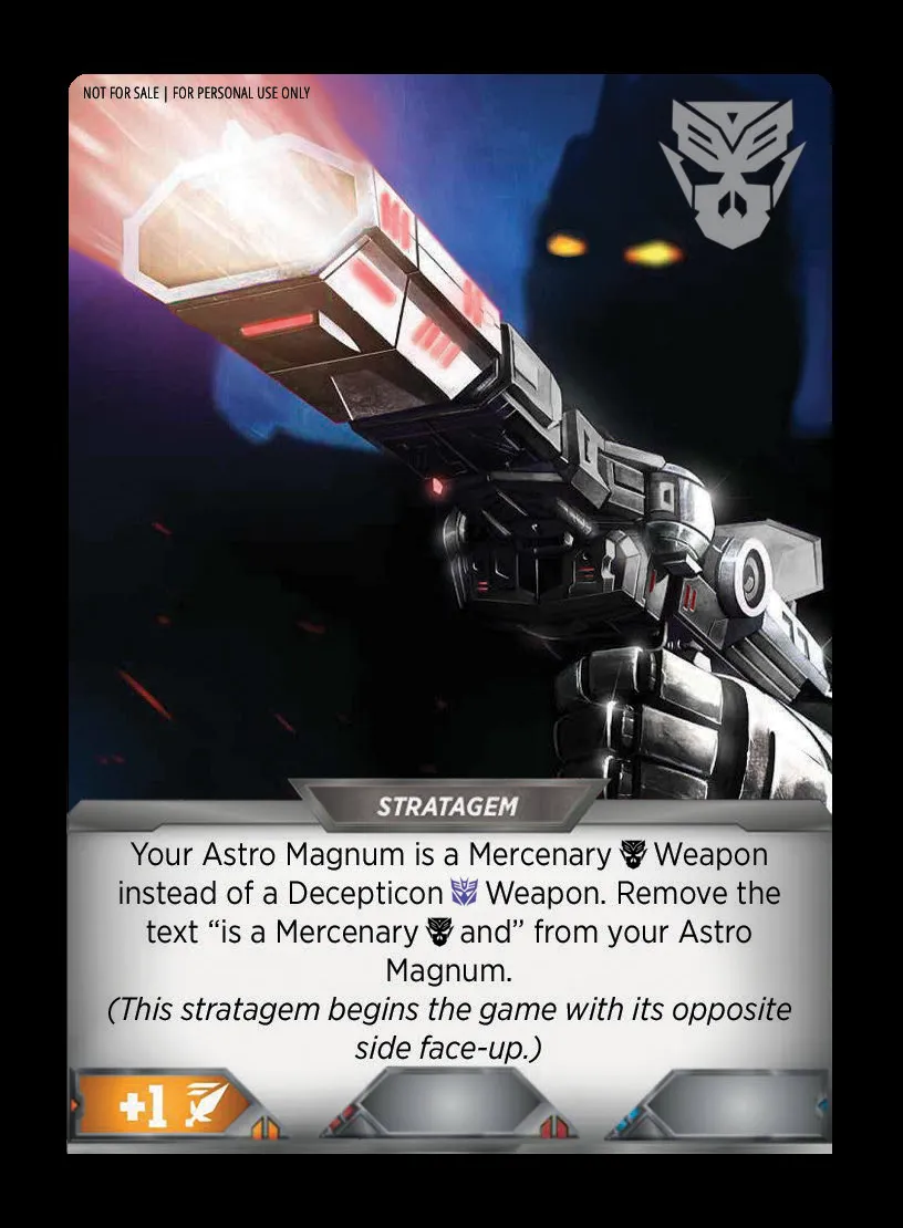 This Gun for Hire // Shockblast, Galactic Man card back