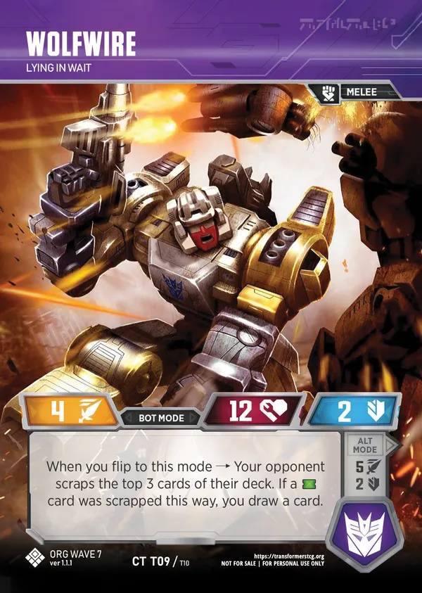 Wolfwire // Lying in Wait bot mode