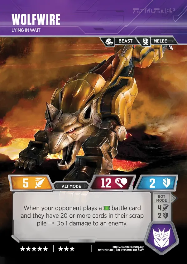 Wolfwire // Lying in Wait alt mode