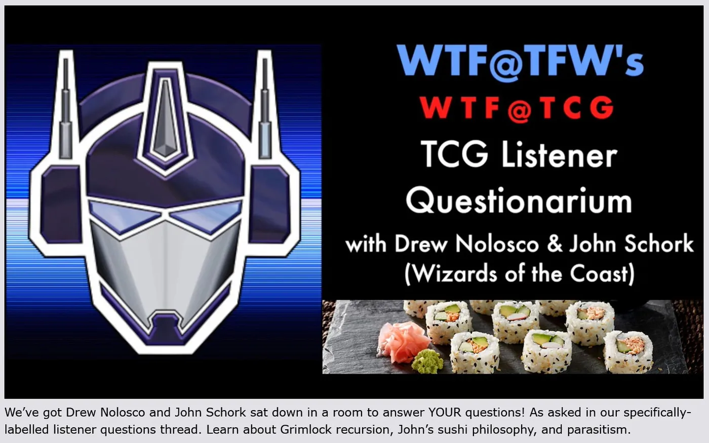 WTF at TCG interview with Drew Nolosco and John Schork